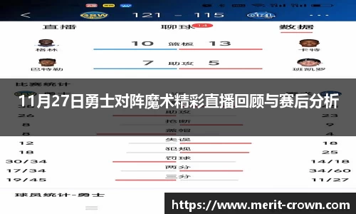 11月27日勇士对阵魔术精彩直播回顾与赛后分析